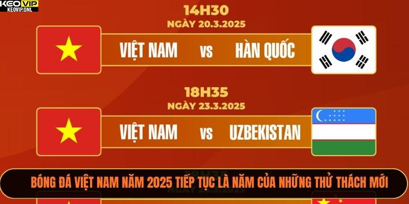 Bóng đá Việt Nam năm 2025 tiếp tục là năm của những thử thách mới